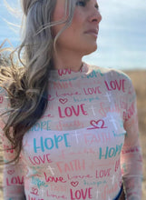 Load image into Gallery viewer, Faith, Hope, Love Mesh Top