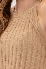 Load image into Gallery viewer, HALTER CROCHET KNIT TANK TOP