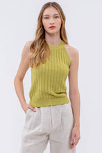 Load image into Gallery viewer, HALTER CROCHET KNIT TANK TOP