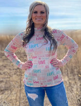 Load image into Gallery viewer, Faith, Hope, Love Mesh Top