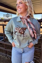 Load image into Gallery viewer, BLUE Lomita Longhorn Pullover