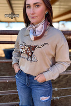 Load image into Gallery viewer, TAN Lomita Longhorn Pullover