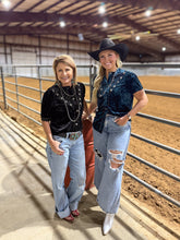 Load image into Gallery viewer, TEAL Vallejo Velvet Button Up