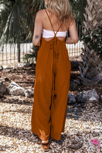 Load image into Gallery viewer, Wide Leg Chestnut Romper