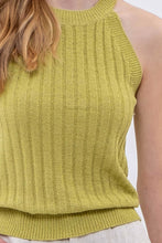 Load image into Gallery viewer, HALTER CROCHET KNIT TANK TOP