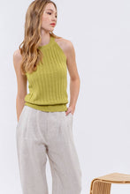 Load image into Gallery viewer, HALTER CROCHET KNIT TANK TOP