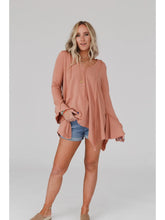 Load image into Gallery viewer, Golden Hour Long Bell Sleeve Top