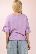 Load image into Gallery viewer, Lavender Ruffle Crop
