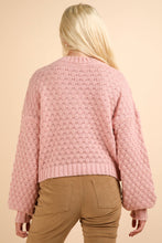 Load image into Gallery viewer, Hand Made Flower Applique Knit Sweater Top
