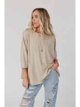 Load image into Gallery viewer, Cozy Cool Oversized Tee-Taupe
