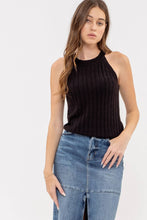 Load image into Gallery viewer, HALTER CROCHET KNIT TANK TOP
