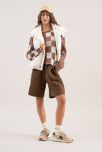 Load image into Gallery viewer, COLORBLOCK CHECKERED LONG SLEEVE KNIT SWEATER
