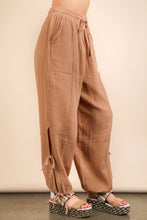 Load image into Gallery viewer, Side Tunnel Harem Pants with Lace Trim
