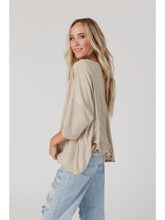Load image into Gallery viewer, Cozy Cool Oversized Tee-Taupe
