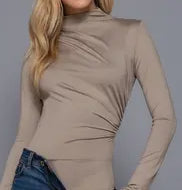 Shirring Ity Knit Bodysuit