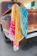 Load image into Gallery viewer, Aztec Rainbow Wild Rag/ Scarf
