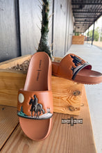 Load image into Gallery viewer, BROWN Saddle Bum Slides
