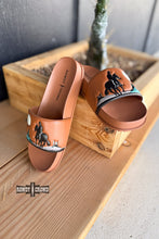 Load image into Gallery viewer, BROWN Saddle Bum Slides
