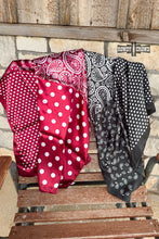 Load image into Gallery viewer, Paisley Dot Wild Rags
