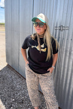 Load image into Gallery viewer, Leopard Spur Tee- BLACK
