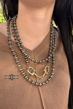 Load image into Gallery viewer, Gold Buckle Bit Necklace
