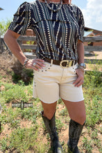 Load image into Gallery viewer, CREAM- Shenandoah Stud Shorts
