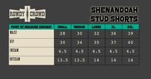 Load image into Gallery viewer, RED- Shenandoah Stud Shorts
