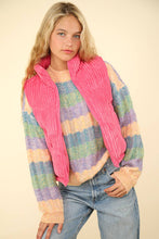 Load image into Gallery viewer, Zig-Zag Padded Corduroy Puffer Jacket
