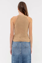 Load image into Gallery viewer, HALTER CROCHET KNIT TANK TOP
