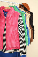 Load image into Gallery viewer, Zig-Zag Padded Corduroy Puffer Jacket
