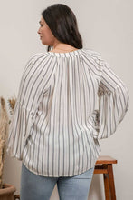 Load image into Gallery viewer, STRIPED PEASANT TOP-PLUS
