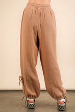 Load image into Gallery viewer, Side Tunnel Harem Pants with Lace Trim
