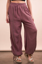 Load image into Gallery viewer, Side Tunnel Harem Pants with Lace Trim
