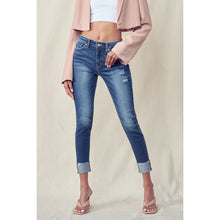 Load image into Gallery viewer, Gemma High Rise Skinny Jeans- Dark Wash

