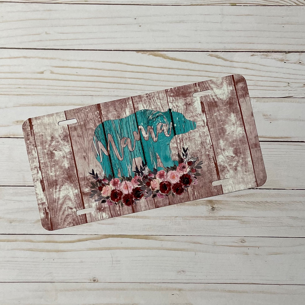 Mama Bear License Plate