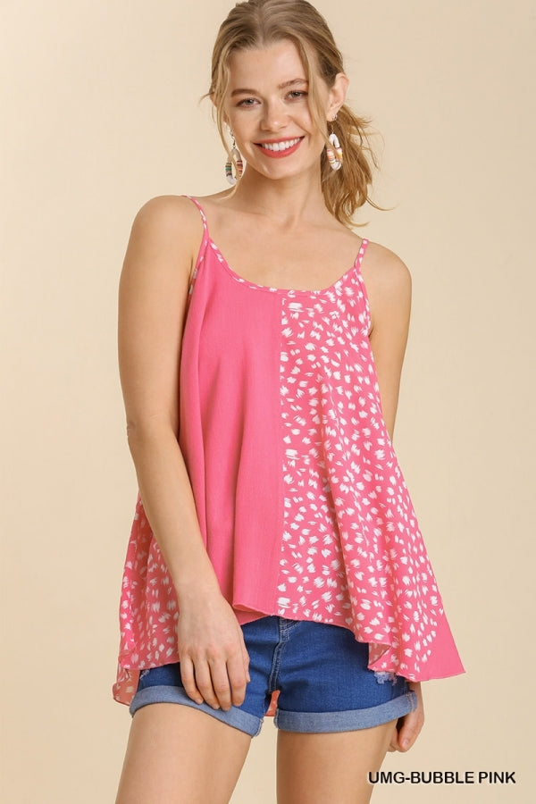 Bubble Pink Animal Print Tank
