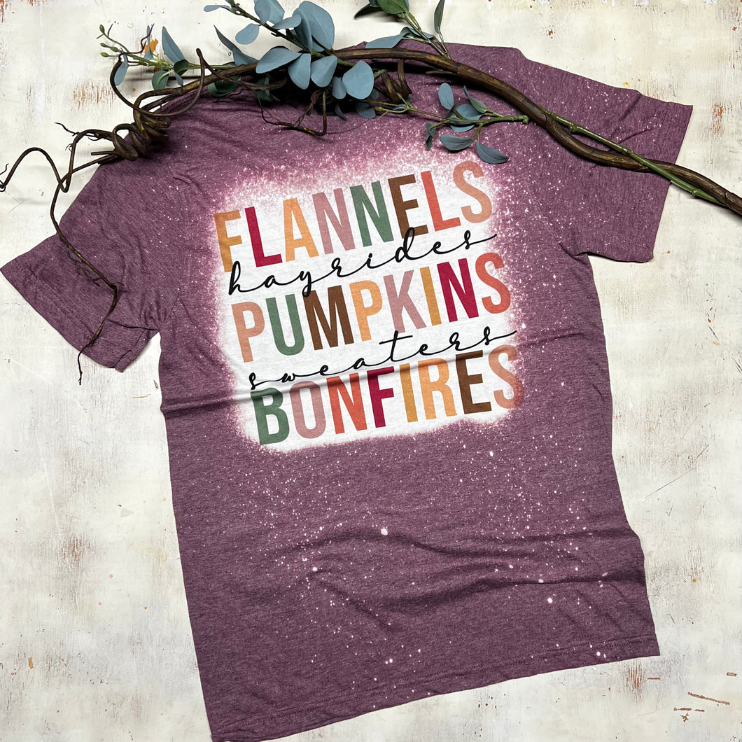 Flannels Hayrides Pumpkins